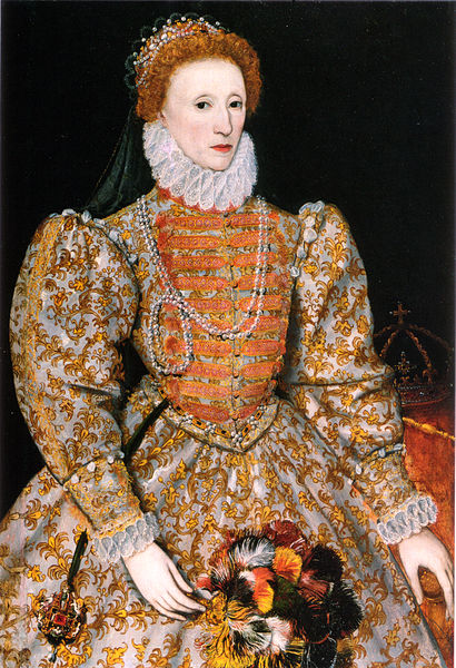 Darnley Portrait of Queen Elizabeth I. Original: http://en.wikipedia.org/wiki/File:Darnley_stage_3.jpg